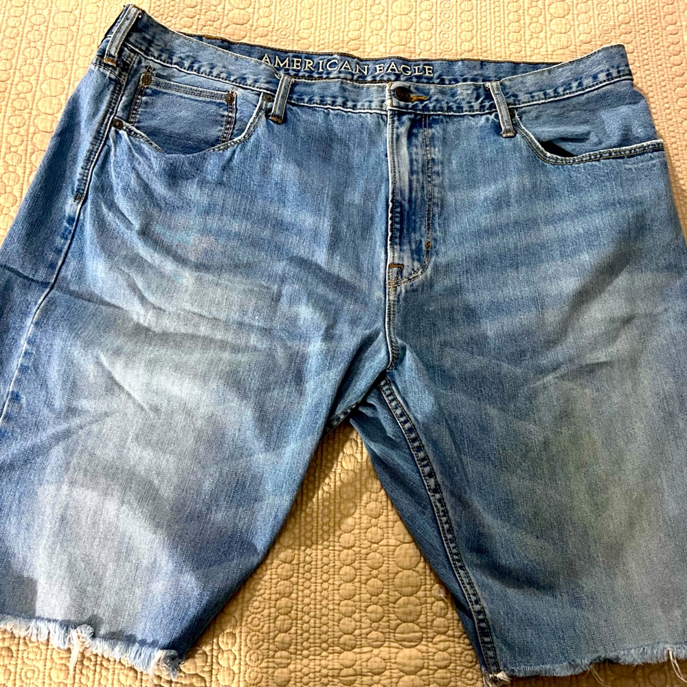 American Eagle bright denim shorts